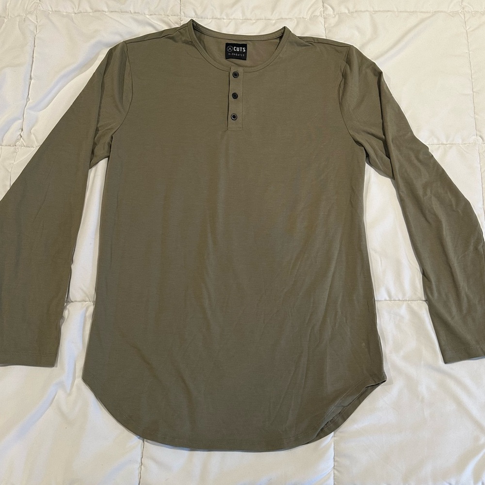 Cuts Long Sleeve Drop Cut
